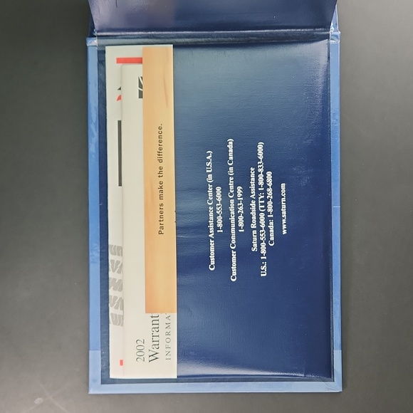 SATURN 2002 S-Series Owner's Handbook for SC1, SC2 Sedan - Picture 5 of 17